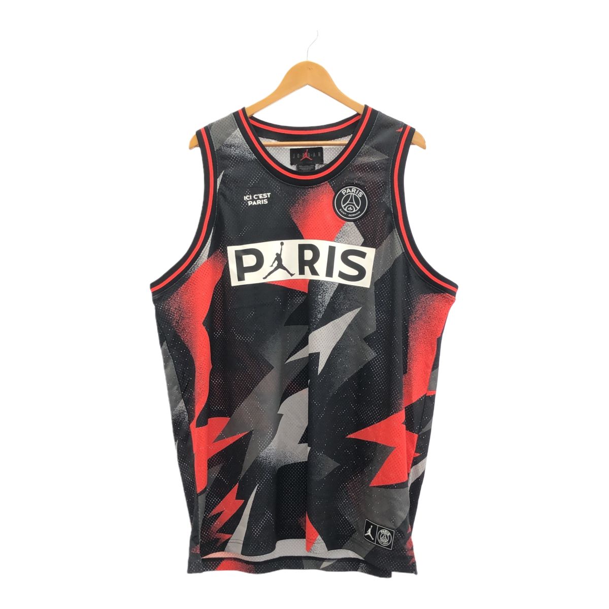 Jordan パリ・サンジェルマン タンクトップ M 黒赤 NIKE ナイキ AIR JORDAN エアジョーダン パリサンジェルマン PSG