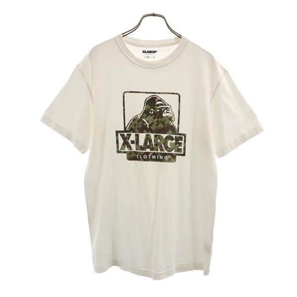 エクストララージ ロゴプリント 半袖 Tシャツ M 白 XLARGE メンズ