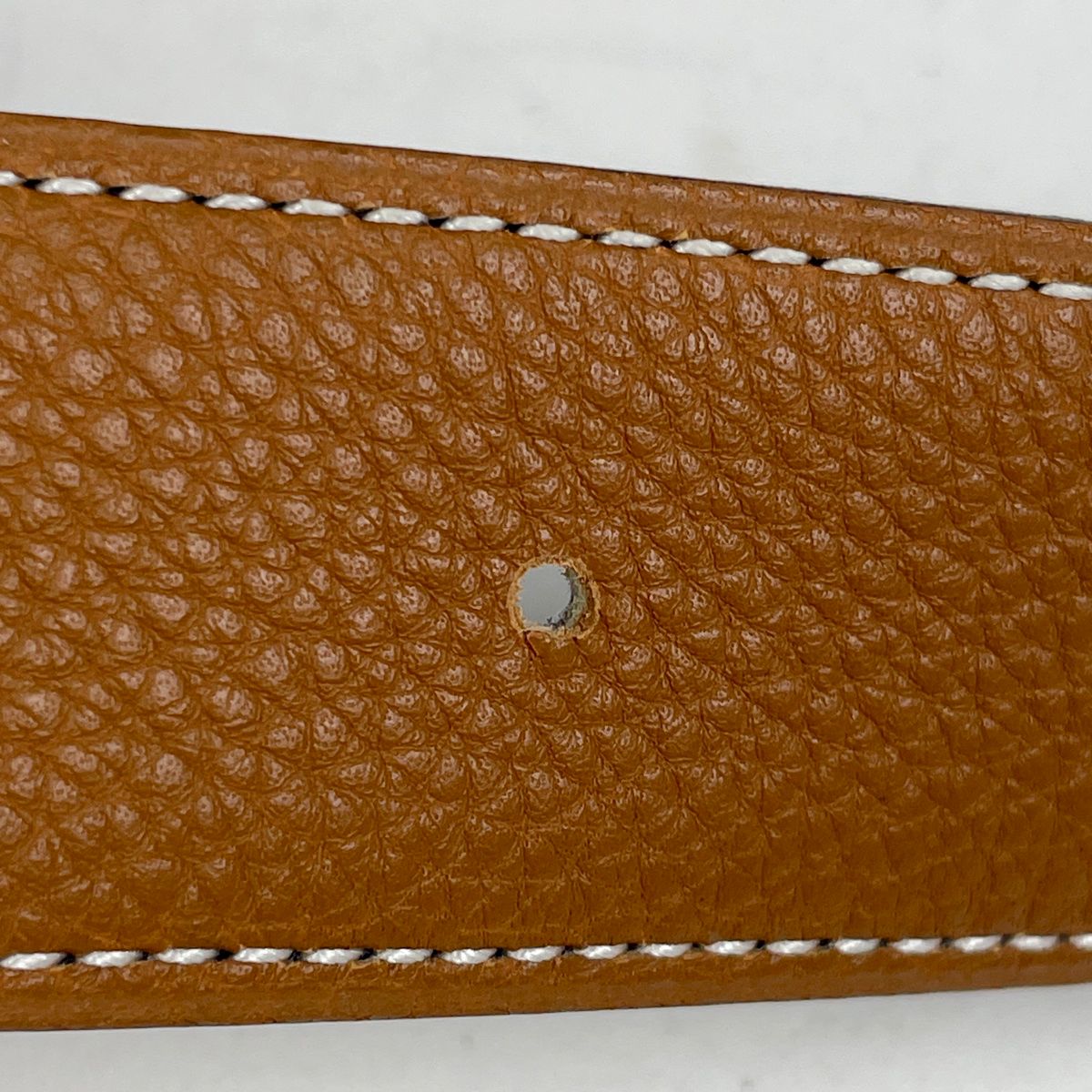 エルメス HERMES コンスタンス リバーシブル Hベルト □F刻印 ベルト ボックスカーフ ブラック レディース