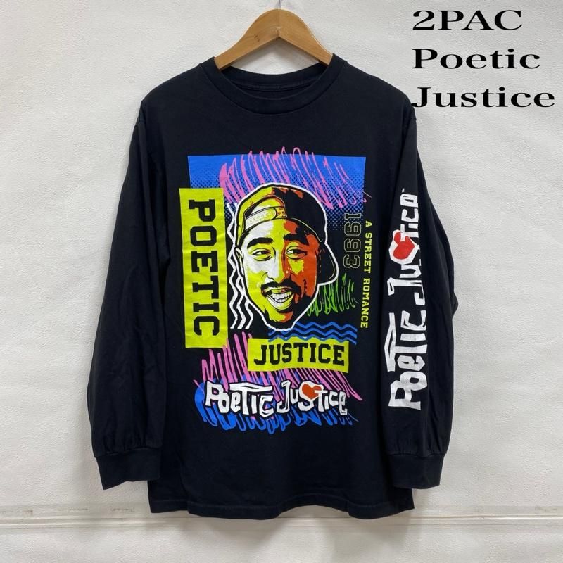 USED 古着 Tシャツ 長袖 Poetic Justice ポエティックジャスティス 2PAC ラップT ムービーT 袖プリント