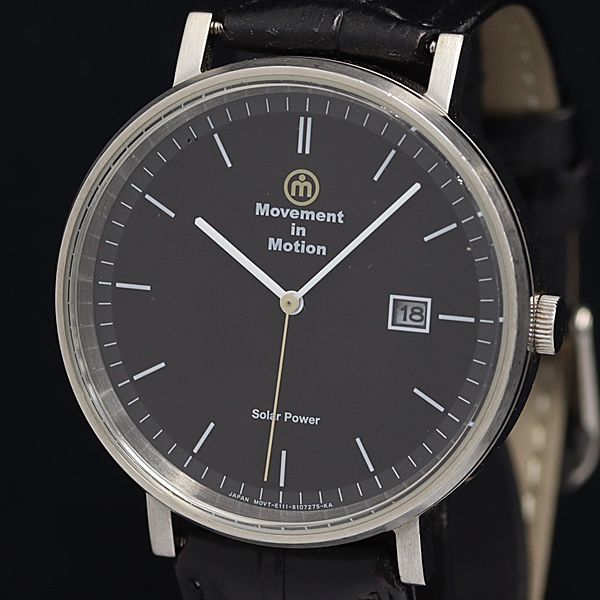 稼動 良品 ムーブメントインモーション E11-S073901 ソーラー