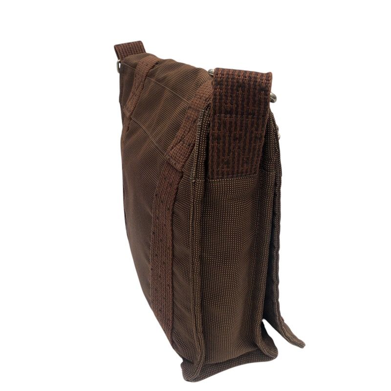 エルメス HERMES エールラインパサス ブラウン ナイロン・キャンパス  