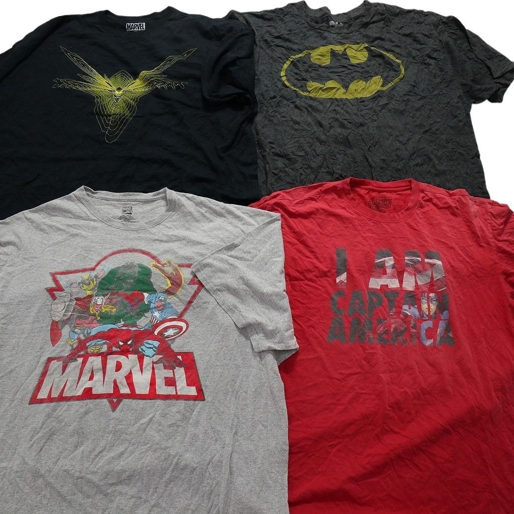 マーベル　DC まとめうり 古着卸 まとめ売り マーベル DCコミック 半袖Tシャツ 16枚セット