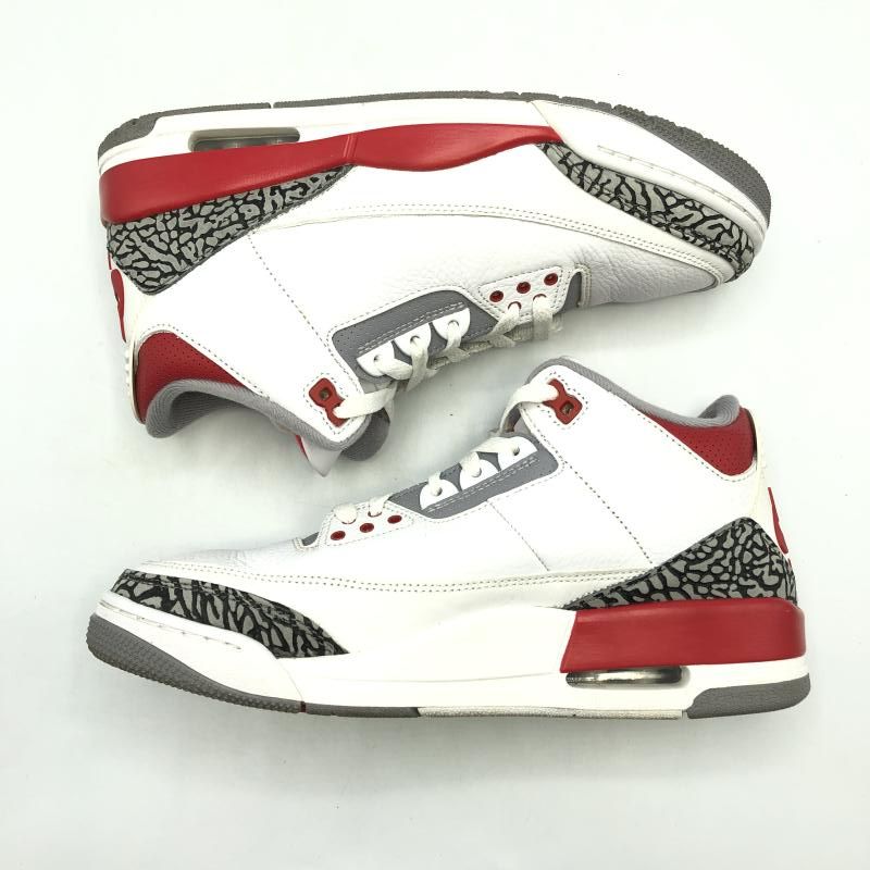 中古】NIKE Air Jordan 3 Retro OG Fire Red 2022 スニーカー 27cm 