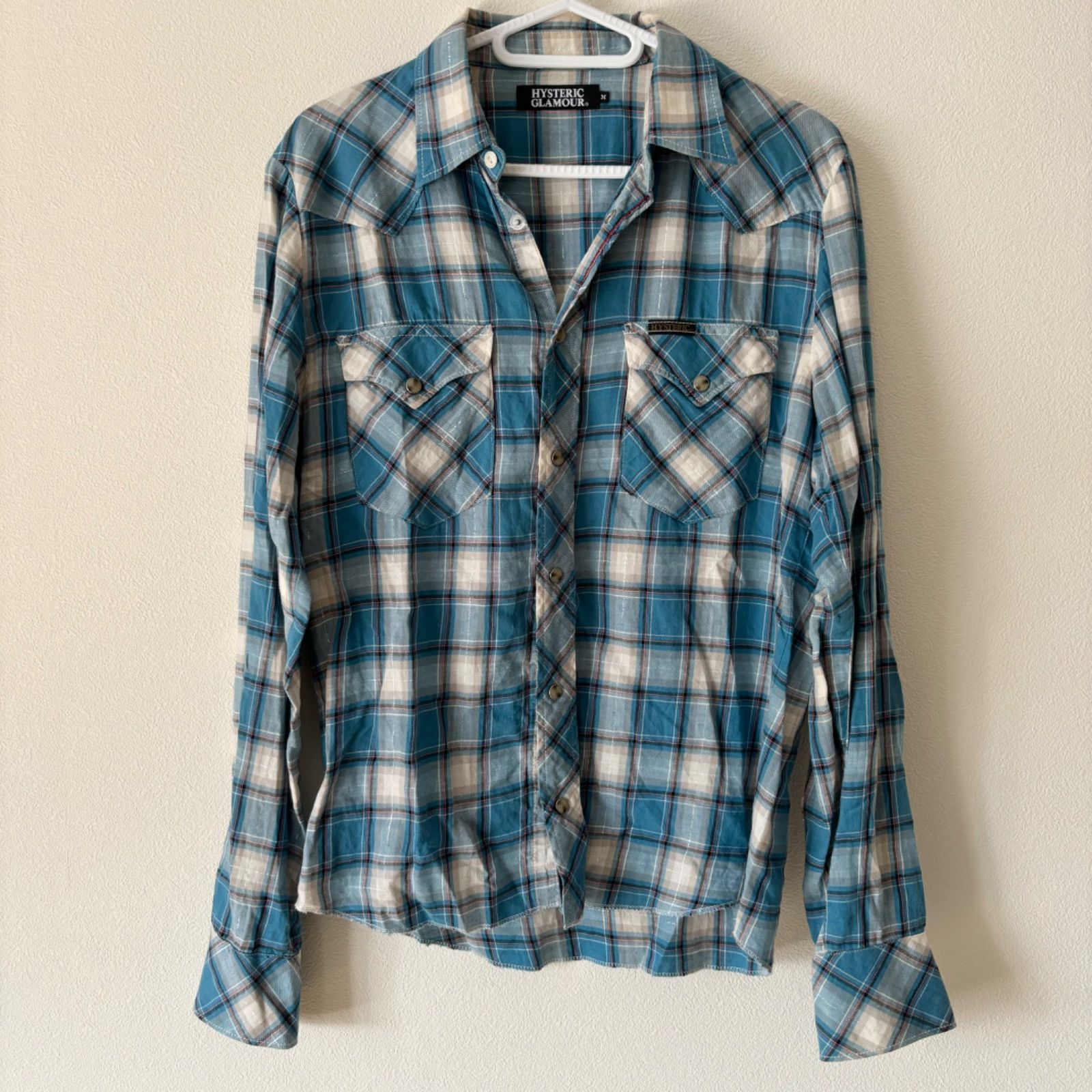HYSTERIC GLAMOUR ヒスガール チェック柄 長袖シャツ L HYSTERIC