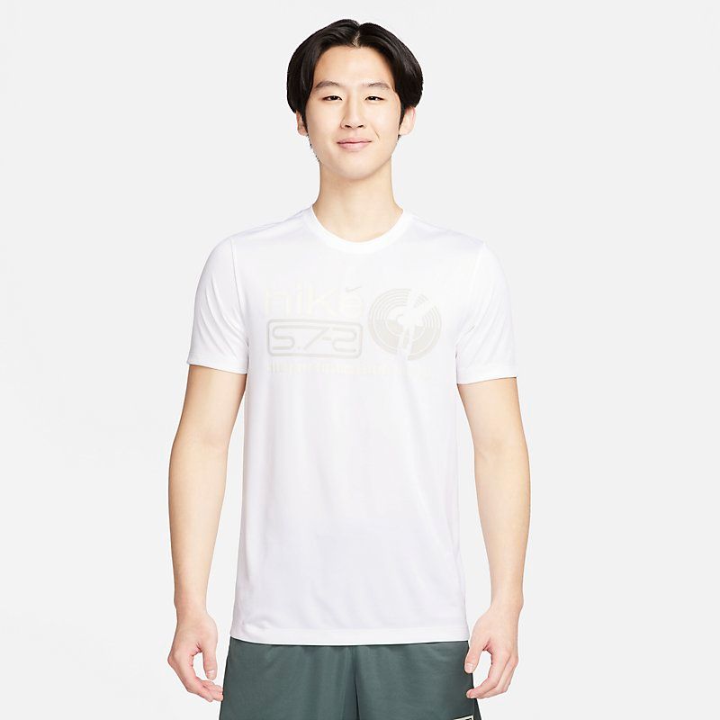 ナイキ 半袖 Tシャツ メンズ NIKE Dri-FIT Studio 72 トレーニング  速乾 スポーツウェア クルーネック巣 プリントT  nike 服 白 メンズウェア ウエア  /FQ3877-100
