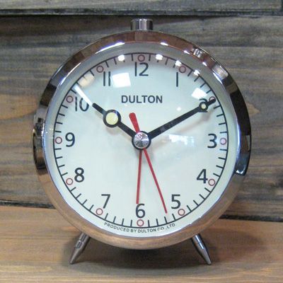 目覚まし時計 クローム DULTON ダルトン アメリカン雑貨