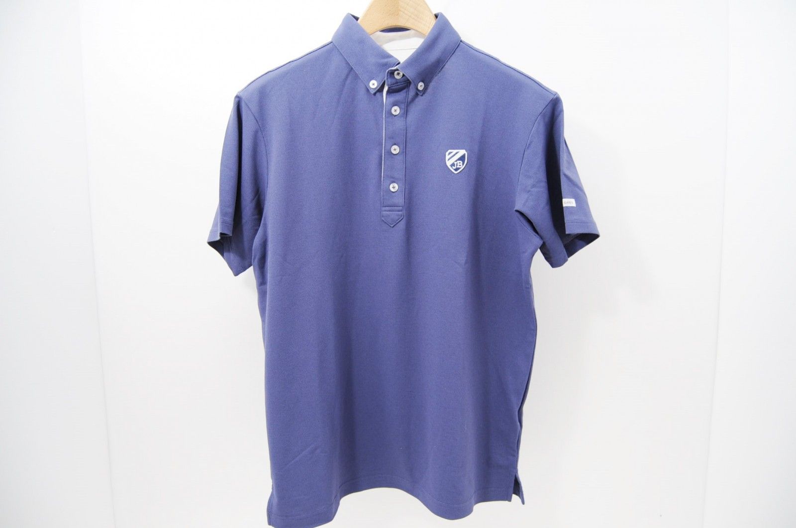 新品 パーリーゲイツ 半袖 鹿の子 ポロシャツ 4 M ネイビー ビッグロゴ JACK BUNNY シアサッカー ポロシャツ 4 ネイビー JACK BUNNY!! - 新品