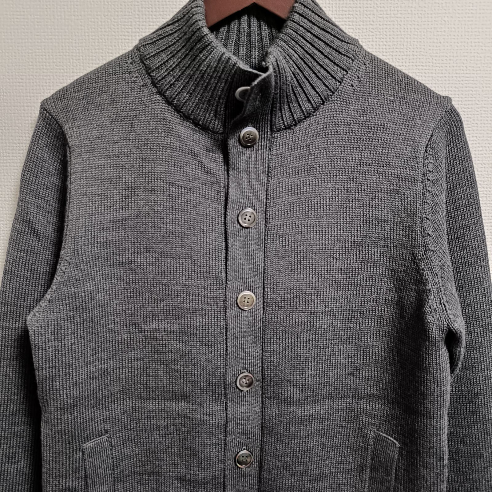 鎌倉シャツ メンズ スタンドカラーカーディガン エクストラ