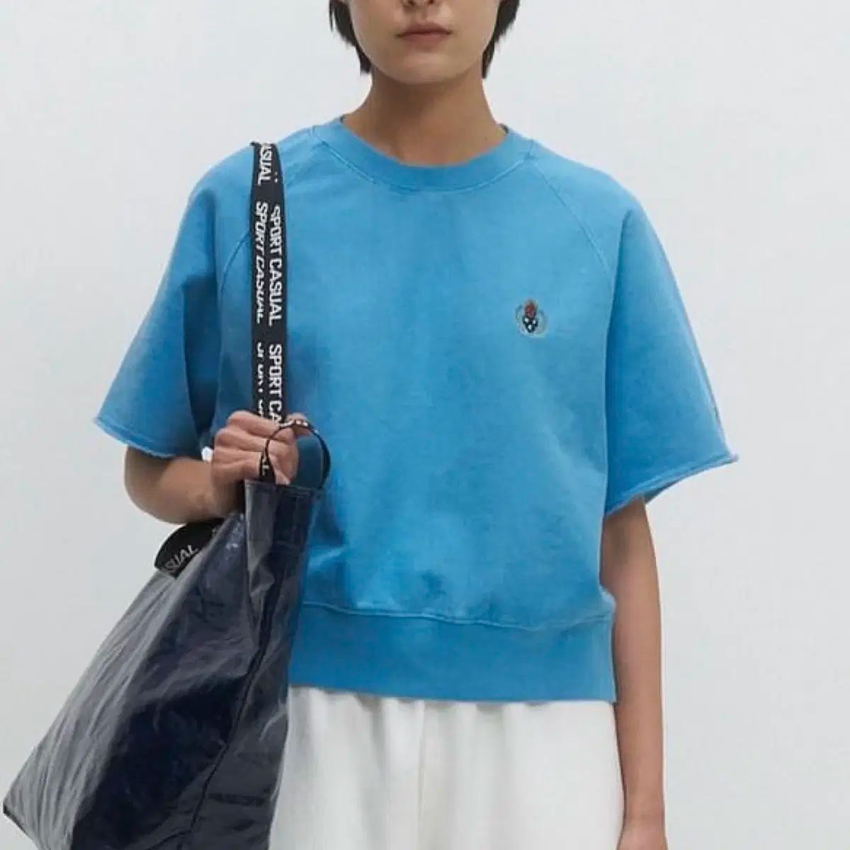 【雷市場（ポンジャン）商品韓国直送】HERITAGE FLOSS 23 半袖 ジムハーフスリーブ 青 M