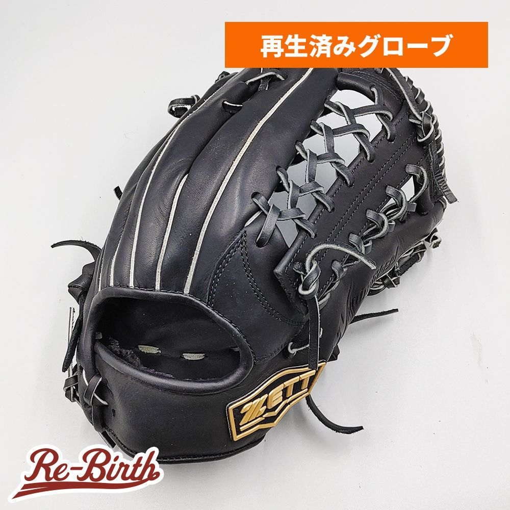 【クリーニング済み 】 ゼット 軟式グローブ / 外野手用 型付け済み (ZETT グラブ)[KA396]