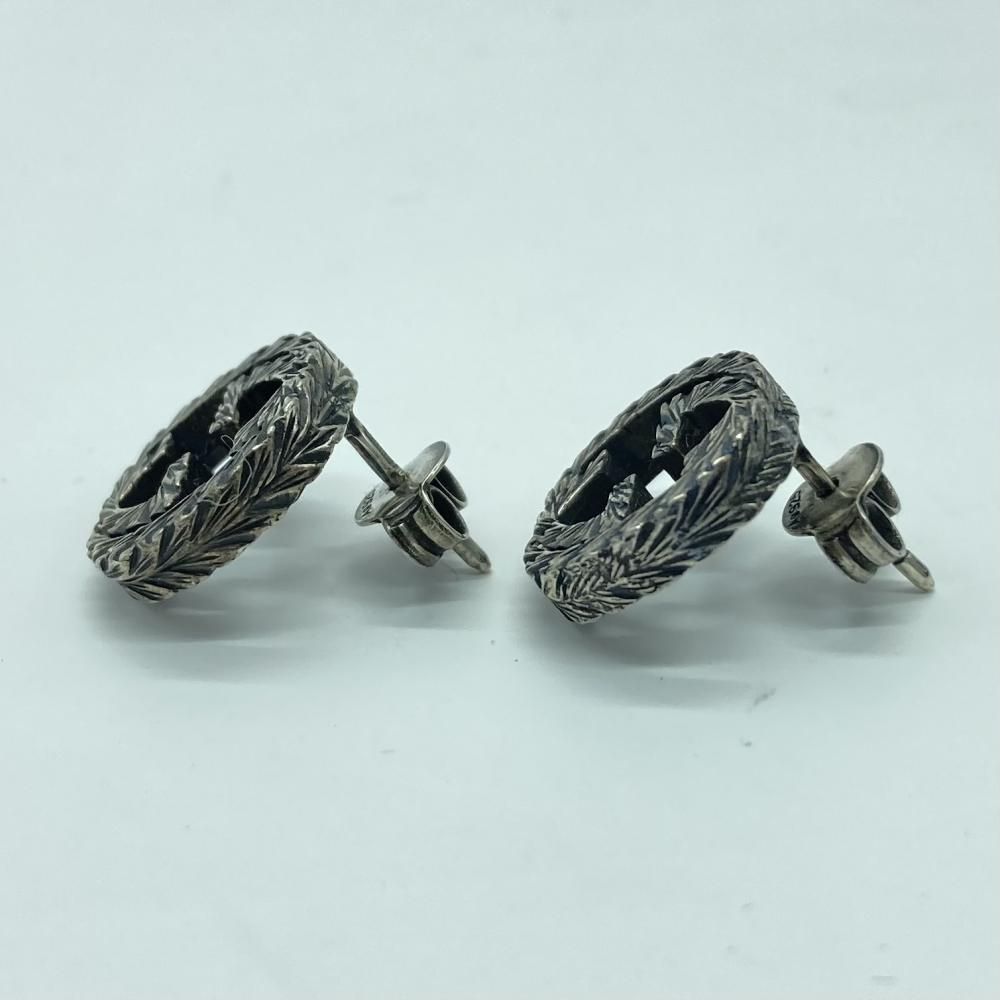 中古】GUCCI インターロッキングピアス SV925 グッチ シルバー