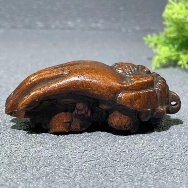 銅器 神獣 茶台 茶寵 文鎮 文房具 手把件 掌中握財 装飾品 工芸