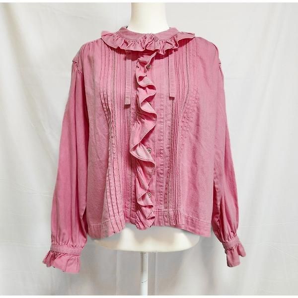 axc ピンクハウス PINKHOUSE シャツ ブラウス ピンク フリル