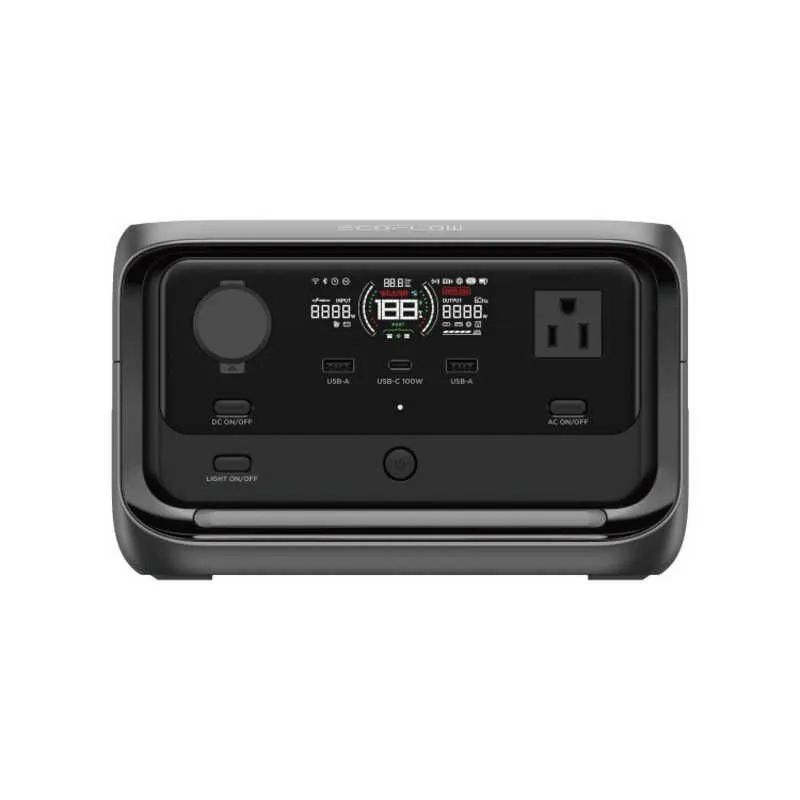 未開梱 エコフロー RIVER 3 Plus 290 リン酸鉄リチウムイオン電池 |7出力 |AC DC充電 ソーラー 別売 |USB Power Delivery対応 EFRIVER3Plus-JP-CBOX