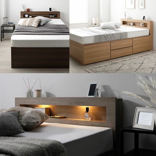 ブラウン ベッドフレームのみ