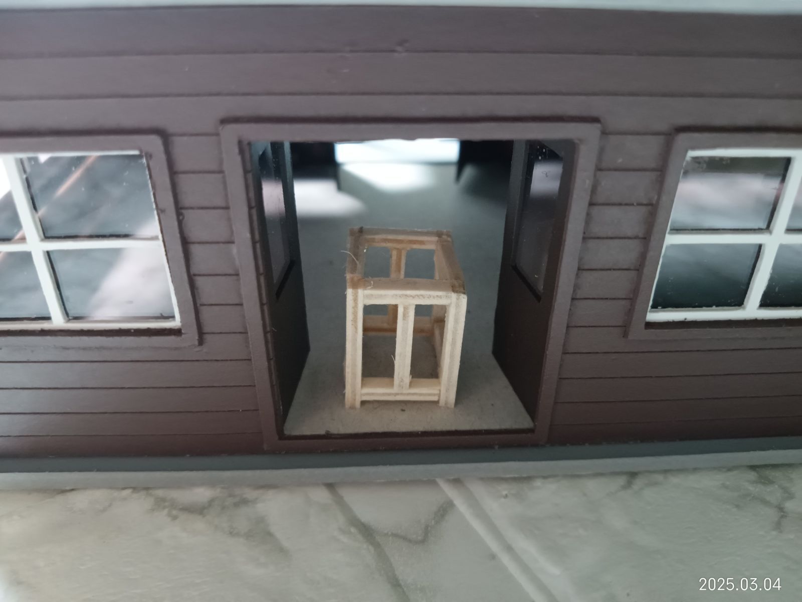 HOゲージ】ローカル木造駅舎 ストラクチャー（☆建屋照明付