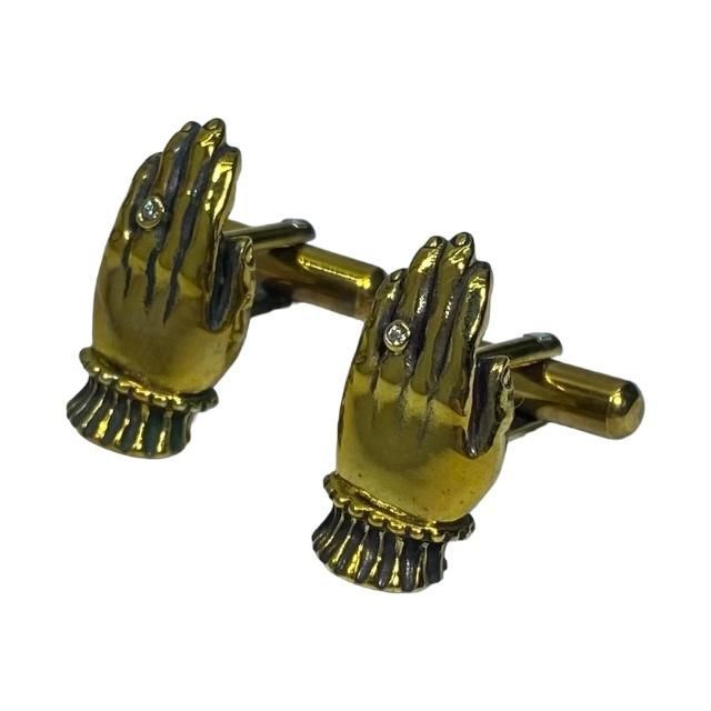 MADARANINGEN ボタンカフス ゴールド 未使用 DIR EN GREY MADARANINGEN