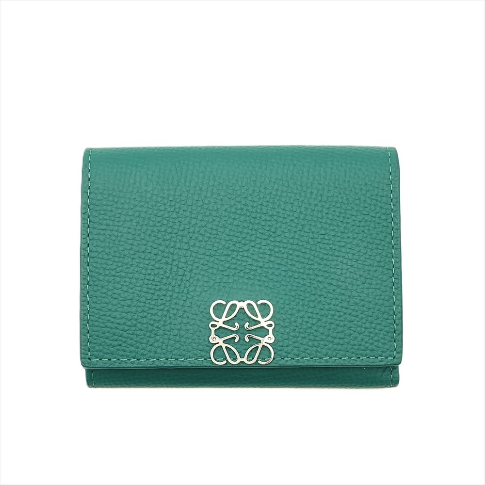 ロエベ LOEWE LOEWE 三つ折り財布 ANAGRAM TRIFOLD 6 C821TR2X （6424/ライトグリーン）