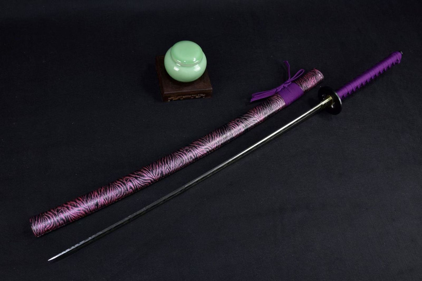 武具　刀装具　日本刀　模造刀   居合刀  『ハクション』 hl.jp11「紫炎切」 日本打刀 模造居合刀 練習用刀 亜鉛合金装具