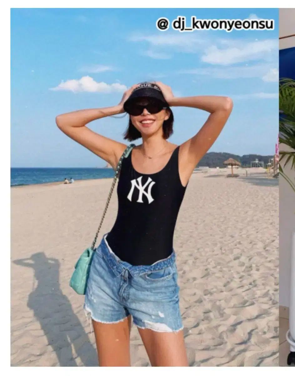 MLB 韓国ブランド ニューヨーク ニューヨーク ヤンキース ワンピース 水着 S フェスティバル Look
