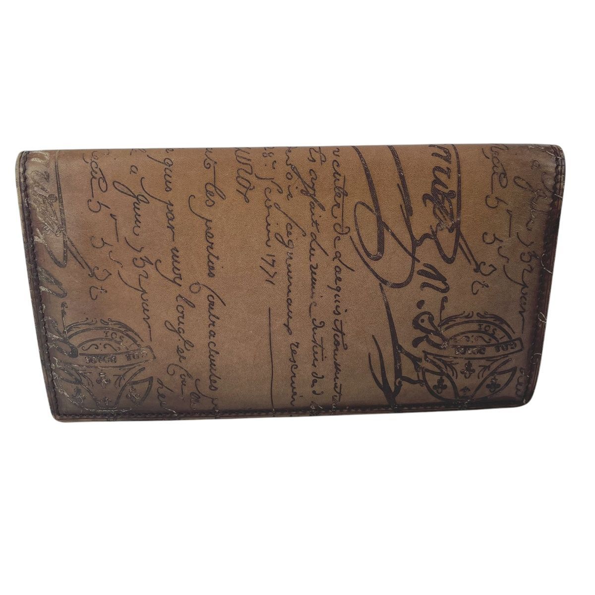 中古】 Berluti ベルルッティ サンタル スクリットレザー ジップロング