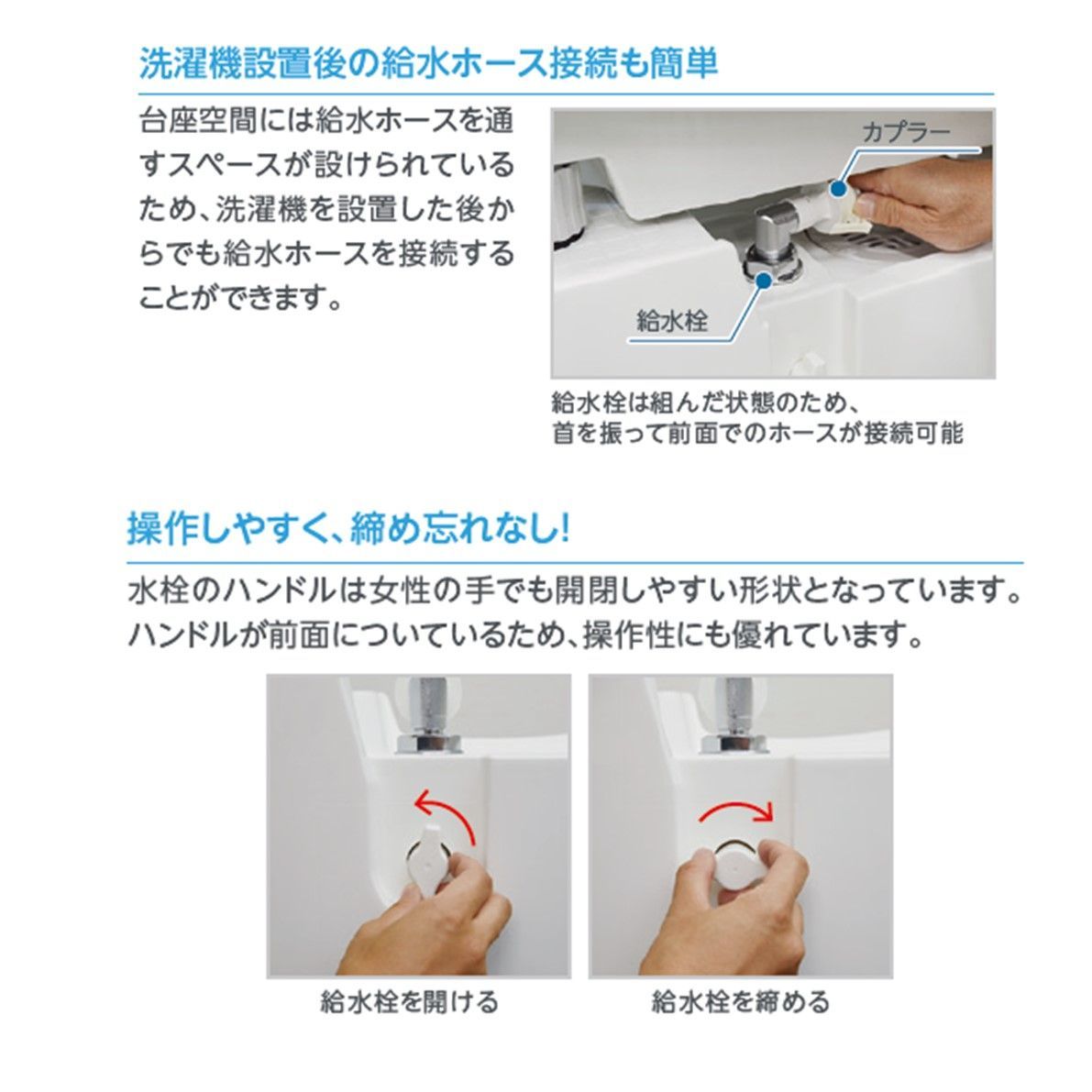 床上配管対応給水栓付防水パン TPRF740