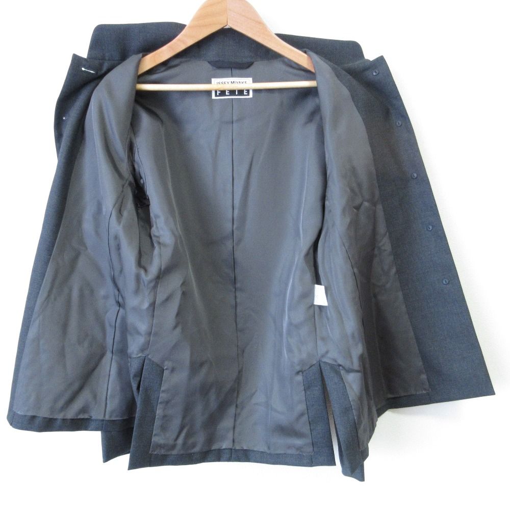 良品 ISSEY MIYAKE FETE イッセイミヤケ ウール スタンドカラー