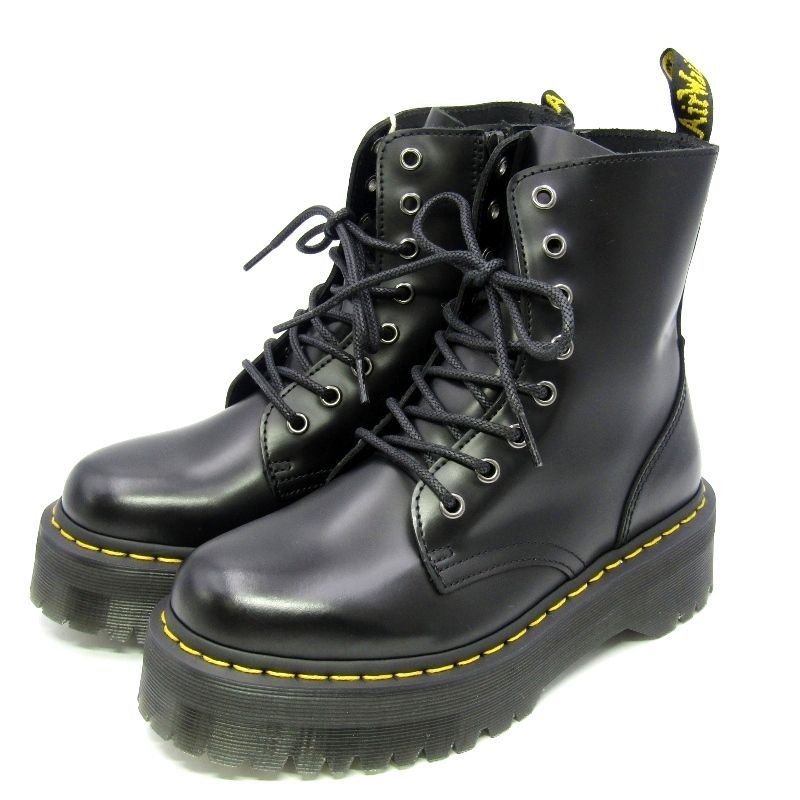 ♥ Dr.Martens ドクターマーチン UK5 8ホールブーツ JADON スムースレザー 15265001 厚底 ウィメンズ レディース ブラック 35004891