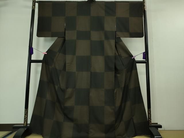 平和屋着物○本場大島紬 7マルキ 立涌文様 正絹 逸品 BAAT6652hv