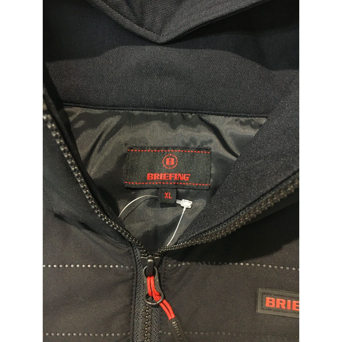 中古 メンズ ブリーフィング BRIEFING フルジップアウター XL 黒 中綿 