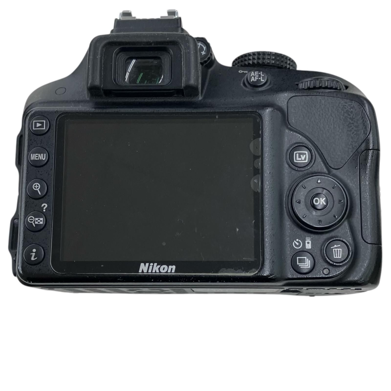 186000 Nikon ニコン デジタル一眼レフ D 3300 ブラック デジタル一眼レフ デジタルカメラ