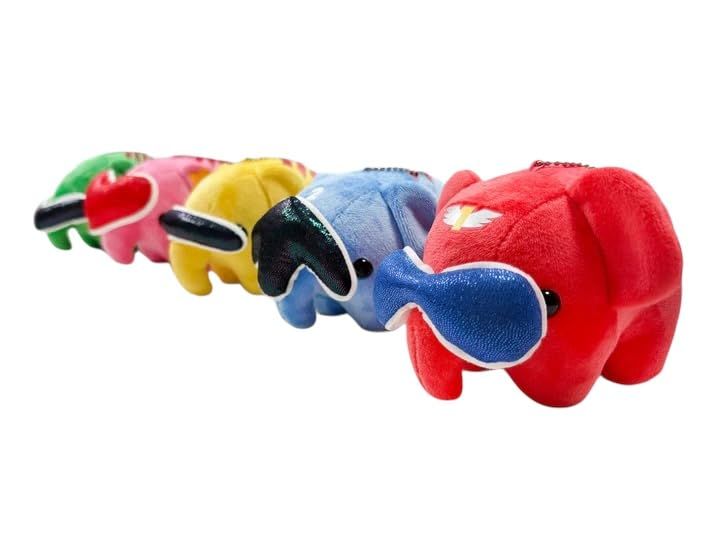 どむぞうくんとなかまたち ボールチェーンぬいぐるみ 5色セット ゴレンジャー どむぞうくんとなかまたち ボールチェーンぬいぐるみ 5色セット