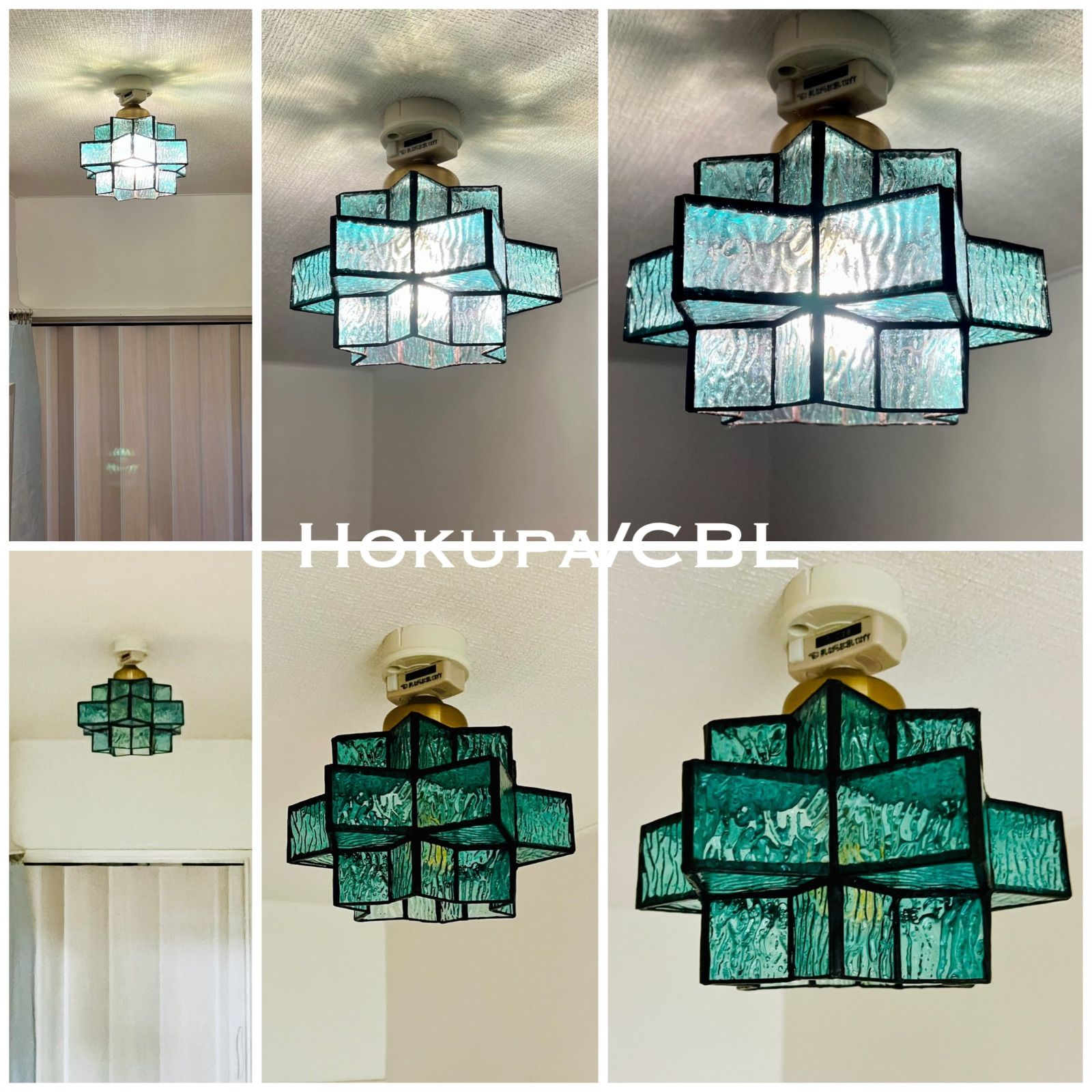 天井照明 Hokupa/CBL シーリングライト ステンドグラス LED電球付 天井照明 Hokupa/CBL シーリングライト ステンドグラス ランプ