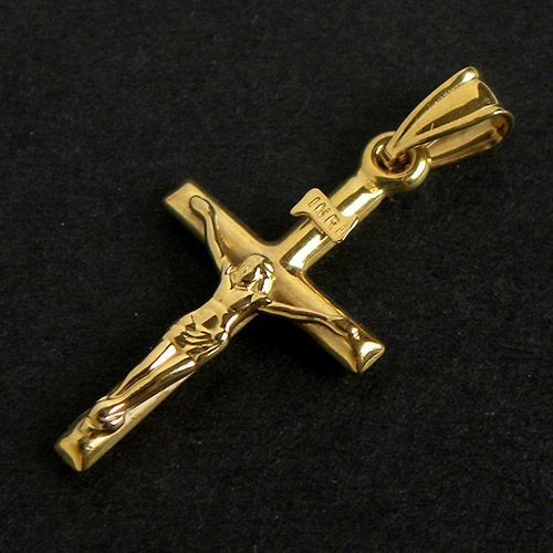 K18YG クロス ペンダントトップ キリスト 十字架 INRI イエローゴールド 18K 18金 TOP ジュエリー 地金 【中古】 - メルカリ