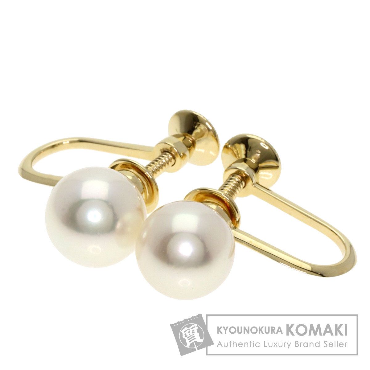 MIKIMOTO ミキモト パール 真珠 イヤリング K14YG レディース