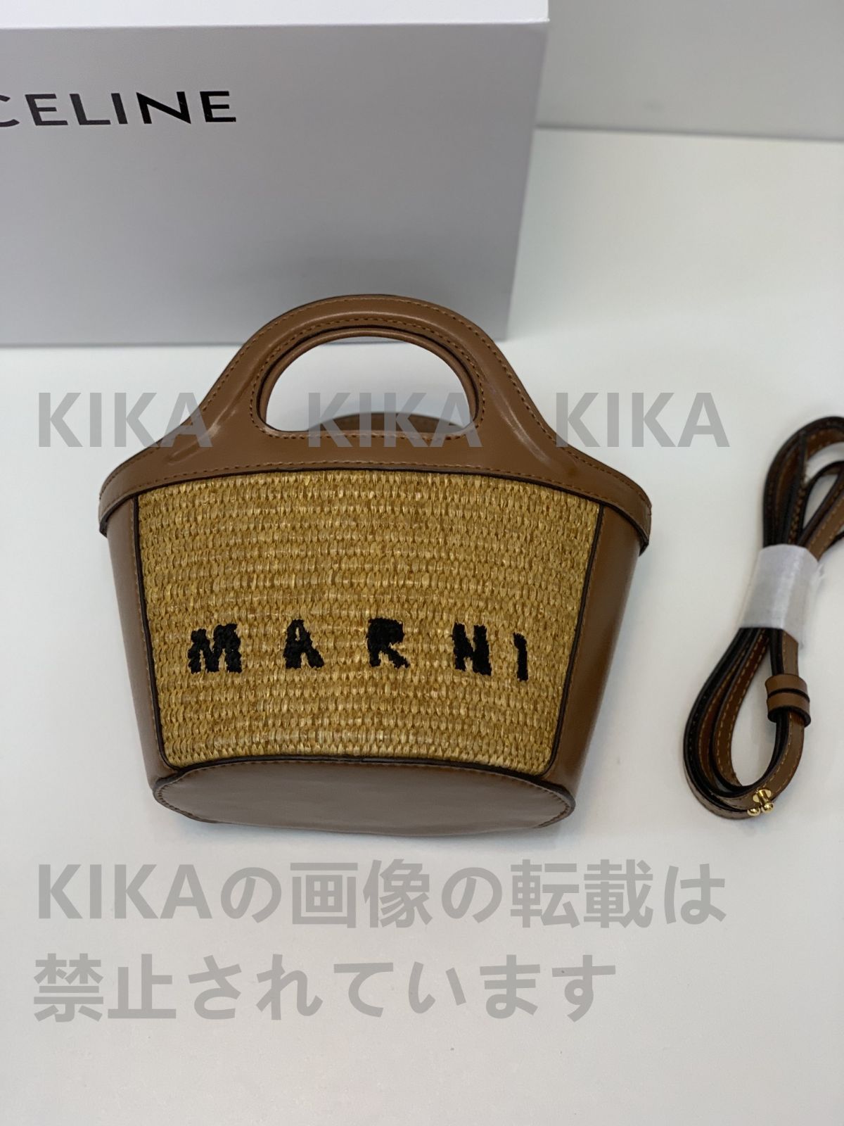 大人気新品   マルニ   MARNI   バスケット  バッグ   かごバッグ    ショルダーバッグ  ハンドバッグ 22cm  01