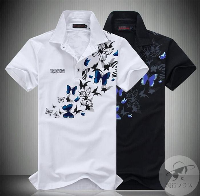 ポロシャツ Tシャツ メンズ 夏 半袖 トップス ポロシャツ コットン カットソー お兄系 かっこいい カジュアル Vネック POLOシャツ ポロシャツ 新作 夏物 JsSp648