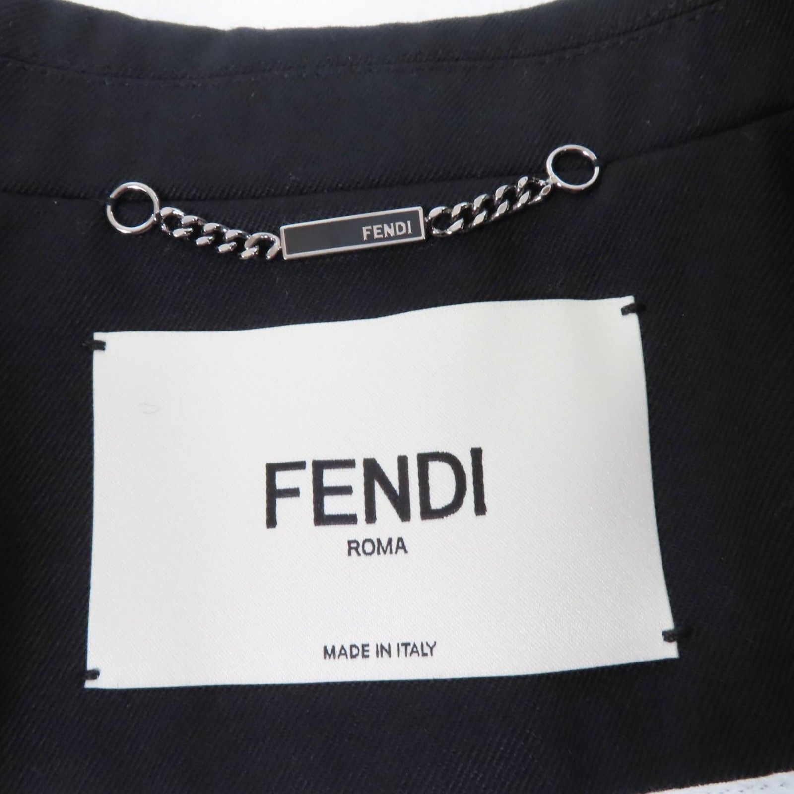 極美品☆FENDI フェンディ 美シルエット◎ ミンク付 ステッチデザイン
