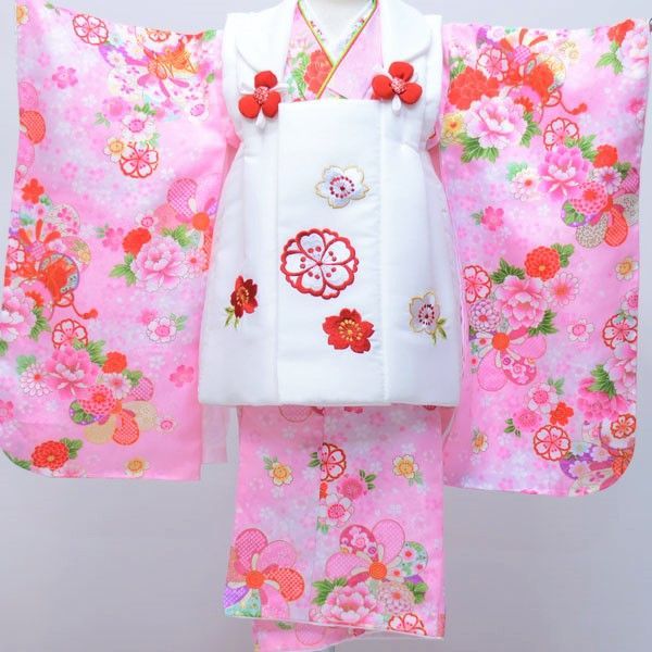 花ひめ　3歳　七五三着物　フルセット 楽天市場】七五三 着物 3歳 被布セット 正絹 女の子 京都花ひめ