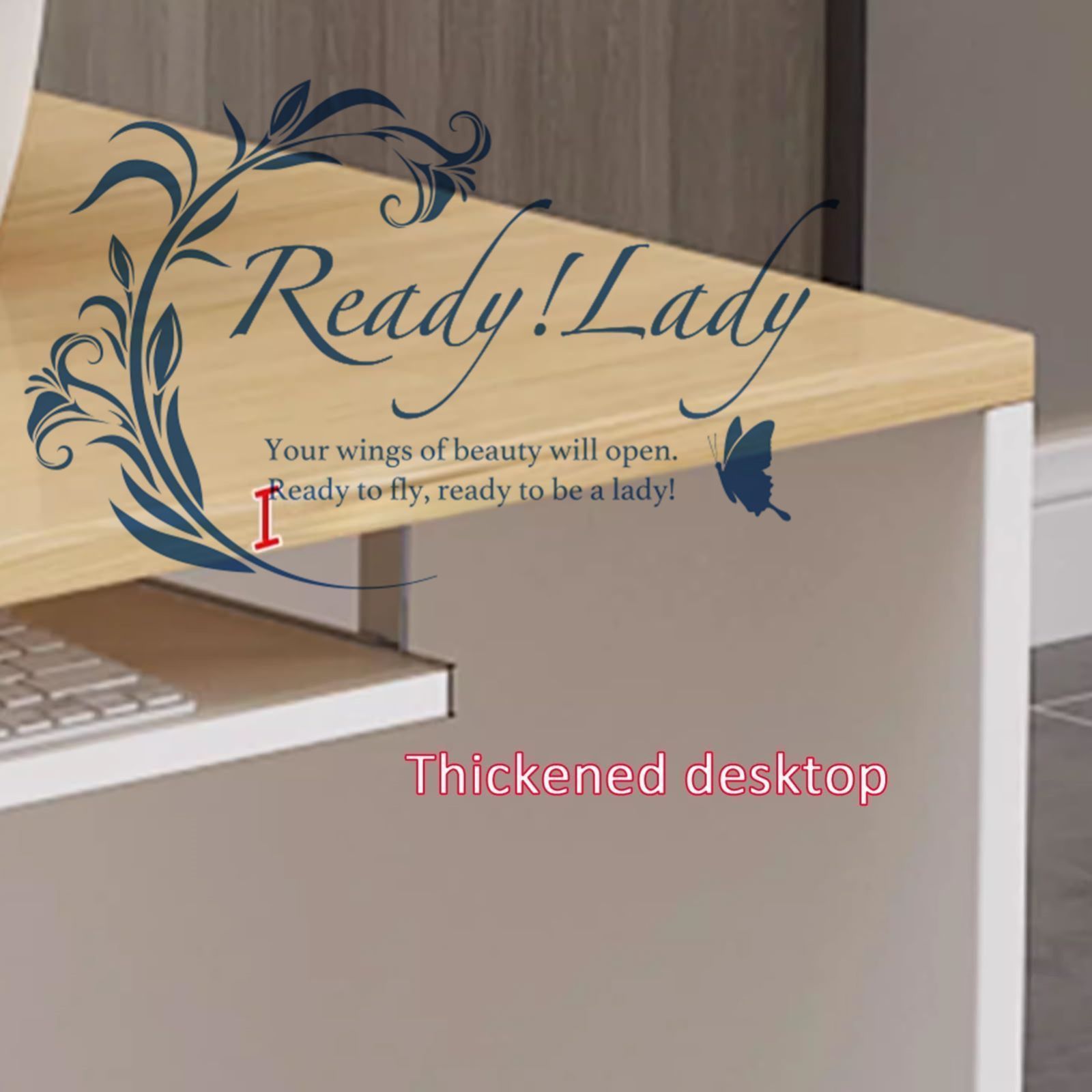 鍵付き引き出し付き受付カウンター