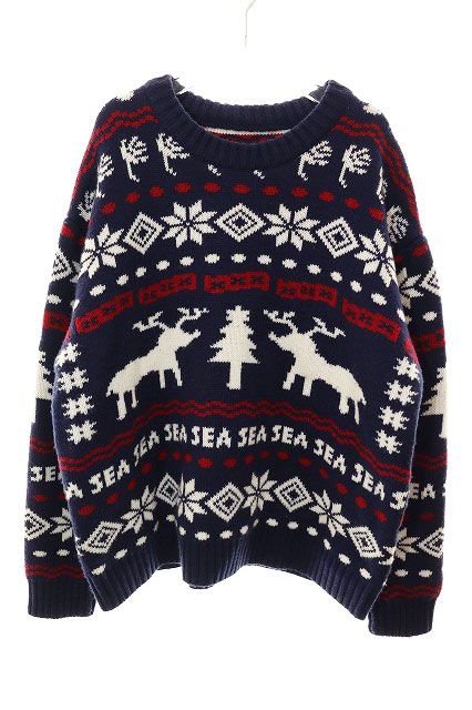 WIND AND SEA GOD SELECTION XXXノルディックセーター WIND AND SEA X