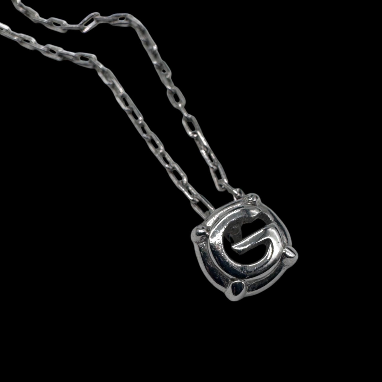GIVENCHY ネックレス Gロゴチェーン ヴィンテージ シルバー GIVENCHY ジバンシー シルバー Gロゴ チェーンネックレス