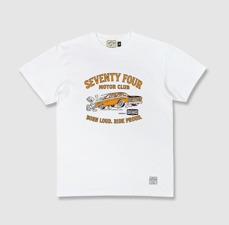 激レア　めちゃイケ　やべっち寿司　エプロン　Tシャツ　セット 新作○SEVENTY FOUR T-SHIRT (MUSCLE CAR）セブンティーフォー
