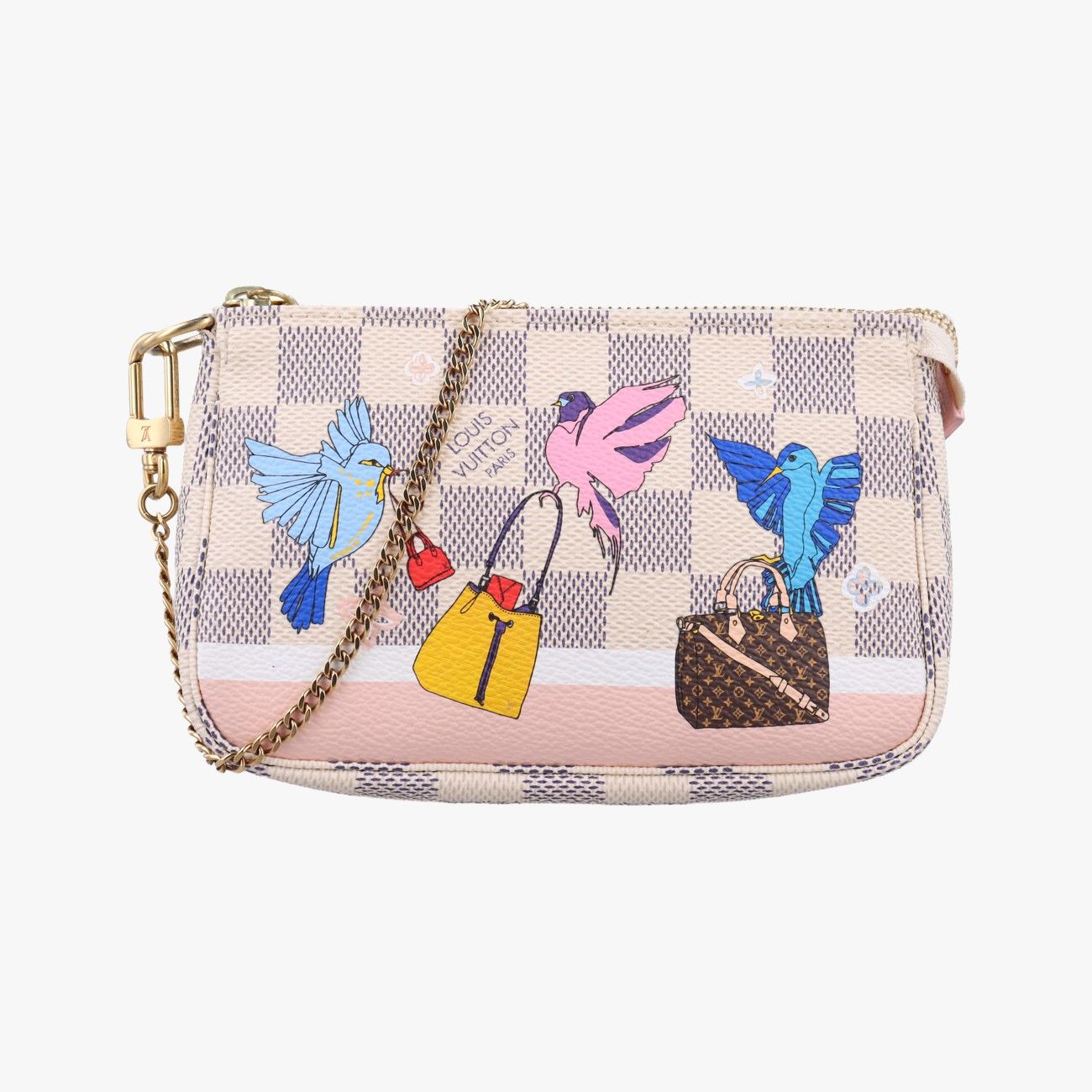 Louis Vuitton ダミエ・キャンバス ポーチ ルイヴィトンLouis Vuittonミニポシェットアクセサリーアズール