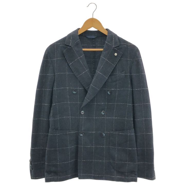 L.B.M チェックテーラードジャケット メンズ ネイビー 48 - メルカリ