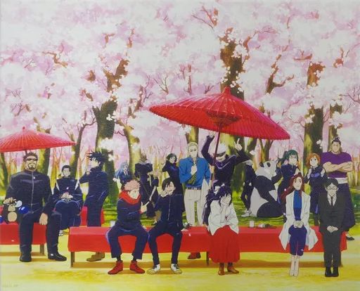 [Used] Canvas Board/Canvas Art Collection Canvas Art “Anime Jujutsu Kaisen Exhibition Early Period “Jujutsu Daiten” and “Young Fish and Reverse Punishment” Edition”