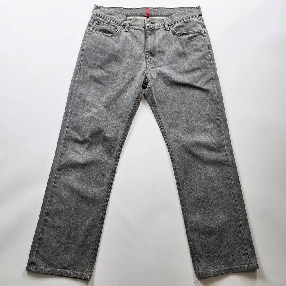【雷市場（ポンジャン）商品韓国直送】 UNIQLO(ユニクロ) デニム ストレート グレー サイズ 34 NO 8274