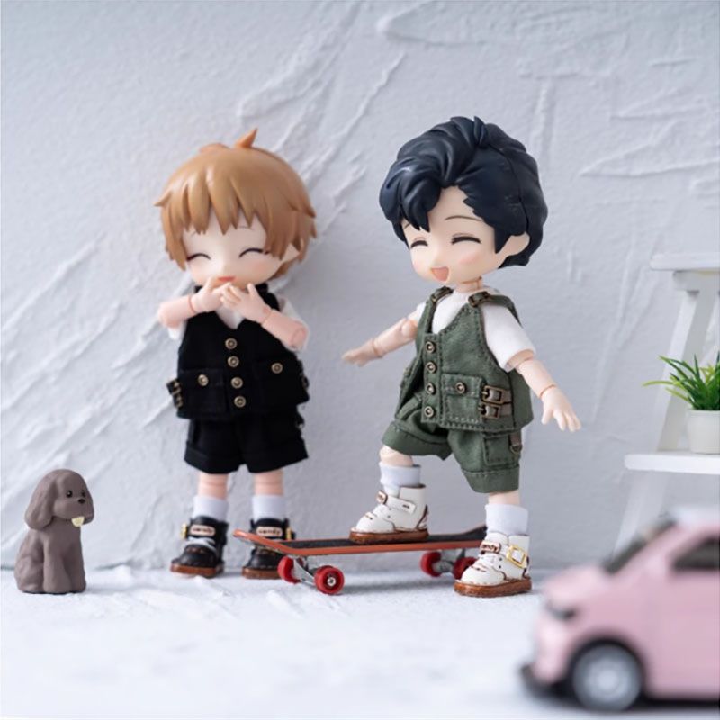 ねんどろいど キバナ オビツ11 ボディ 服 小物 セット オビツ11 ドール服 サロペットセット 12分の1 BJD ボディ9対応