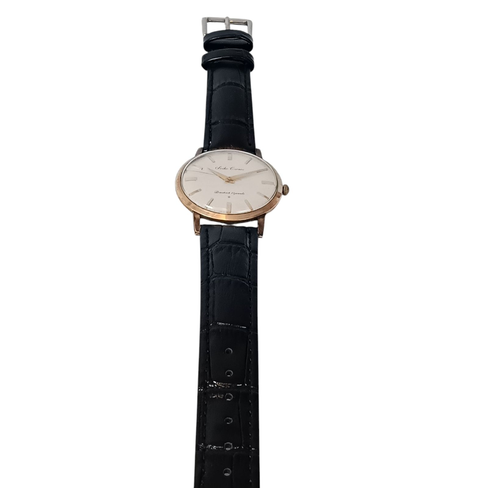 稼働 綺麗】815-1 SEIKO Cronos 14K GOLD FILLED セイコー